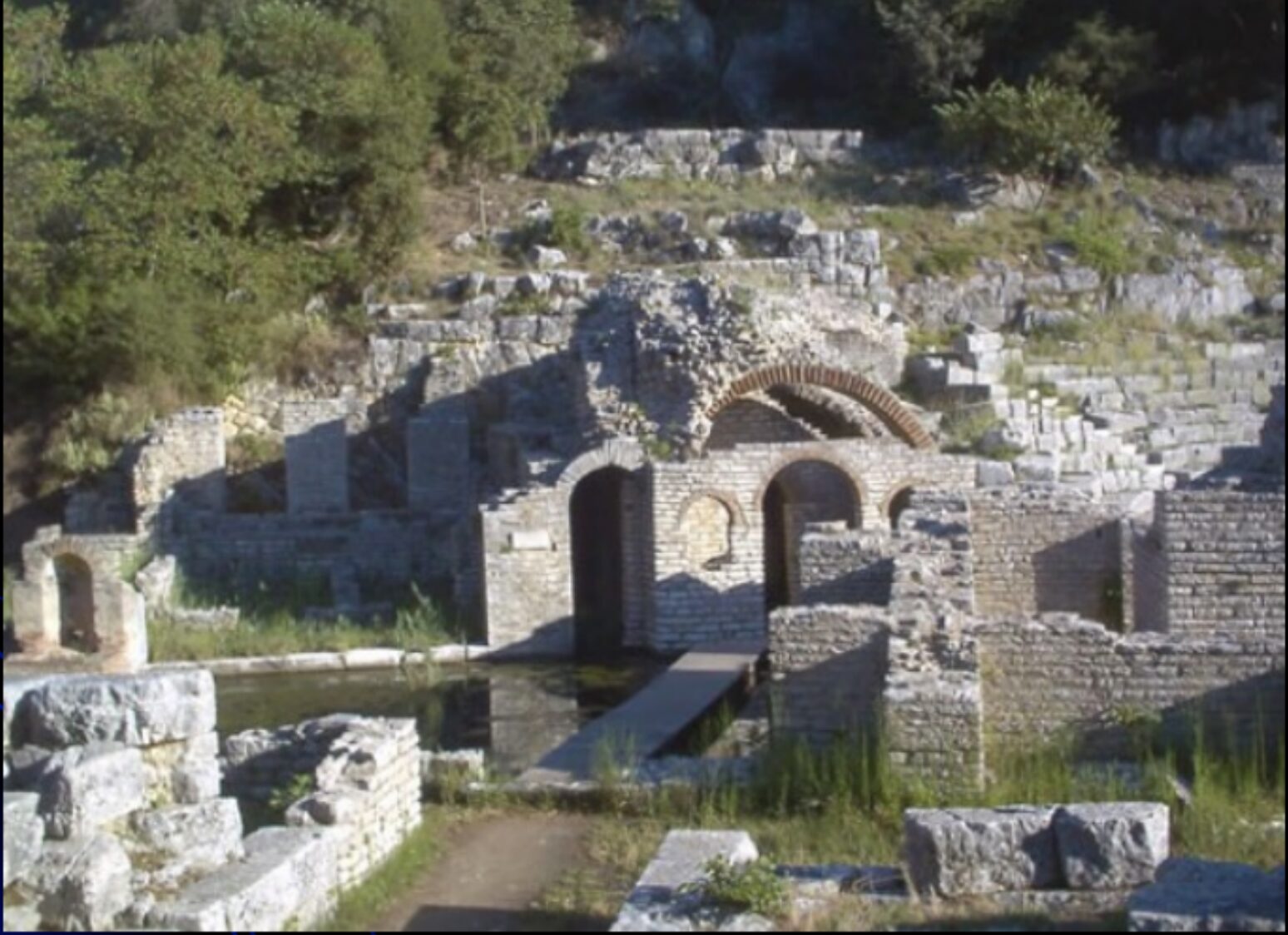 Modern ruins of the Temple of Asclepion. The inscription at the entrance read, “Death is not permitted here.”